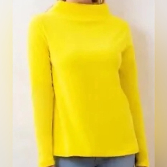 Dudley Stephens Tops - Dudley Stephens Greenpoint Turtleneck Sweater Sunshine Terry Fleece XS NWT